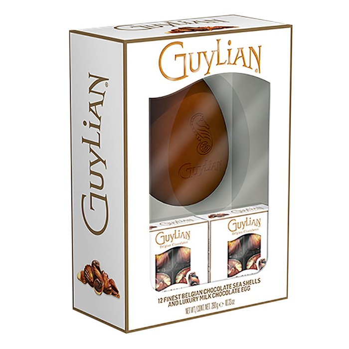 Guylian Milk Chocolate Egg with Chocolate Seashells