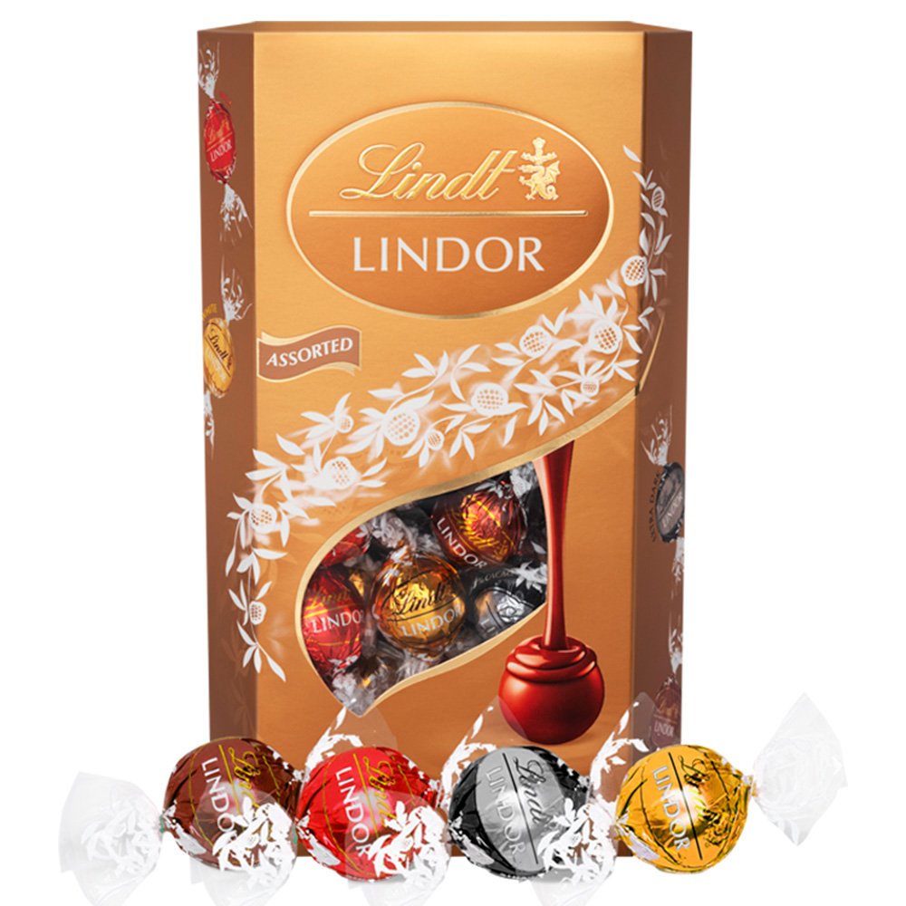 Lindt Lindor Assorted Chocolate Truffles Box 600G Chocolates
