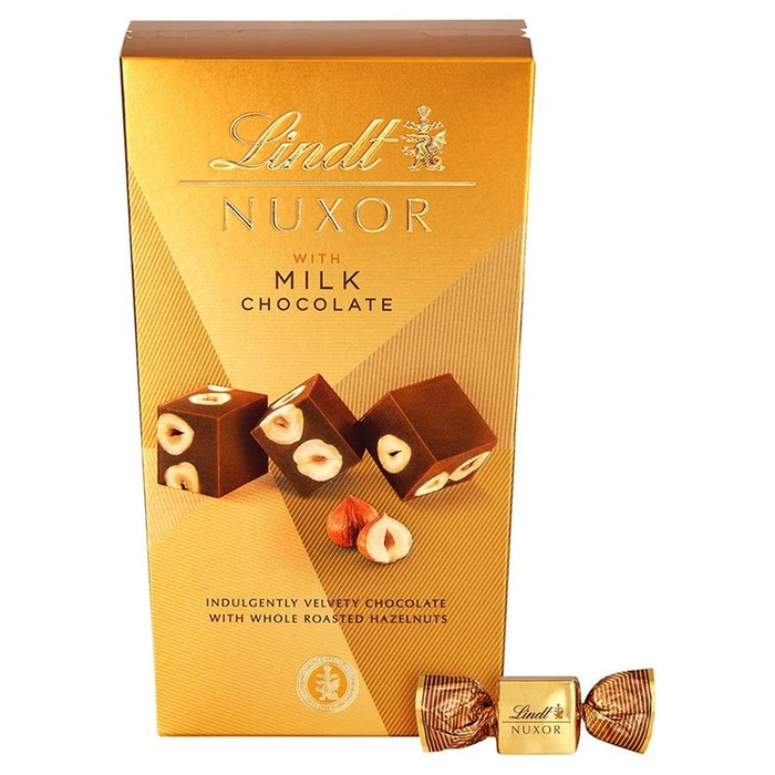 Lindt Nuxor Milk Chocolate & Whole Roasted Hazelnut  (165g)
