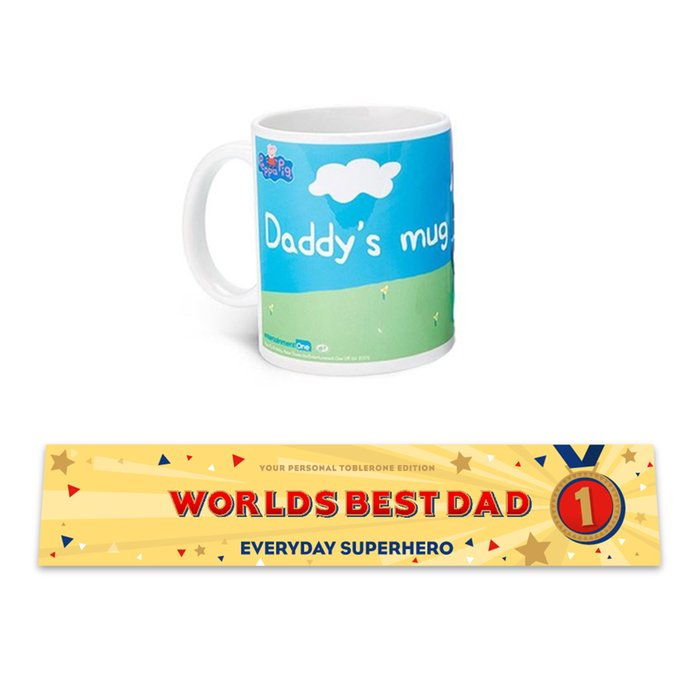 Peppa Pig Mug & World's Best Dad Toblerone
