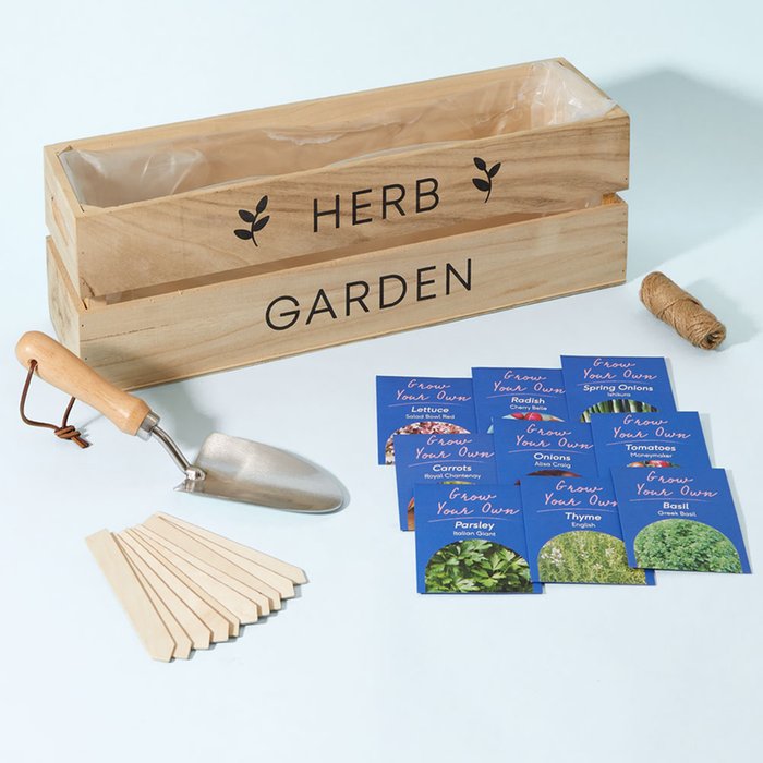 Herb & Veg Garden Planter Set & Seeds