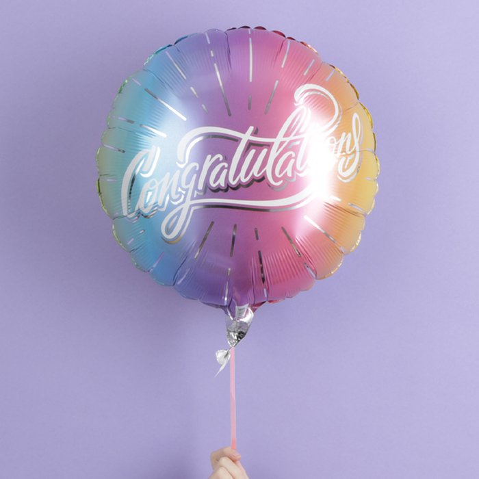 Ombre Congratulations Balloon