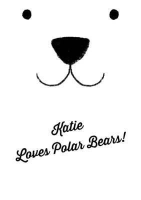 Christmas Polar Bear Love Personalised T-shirt