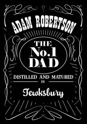 Jack Daniels Inspired Label No.1 Dad T-Shirt