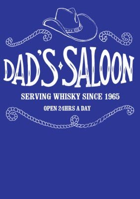 Father's Day Dad's Saloon Personalised T-shirt