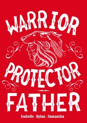 Father's Day Warrior Personalised T-shirt