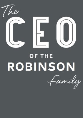 Family CEO Personalised T-shirt