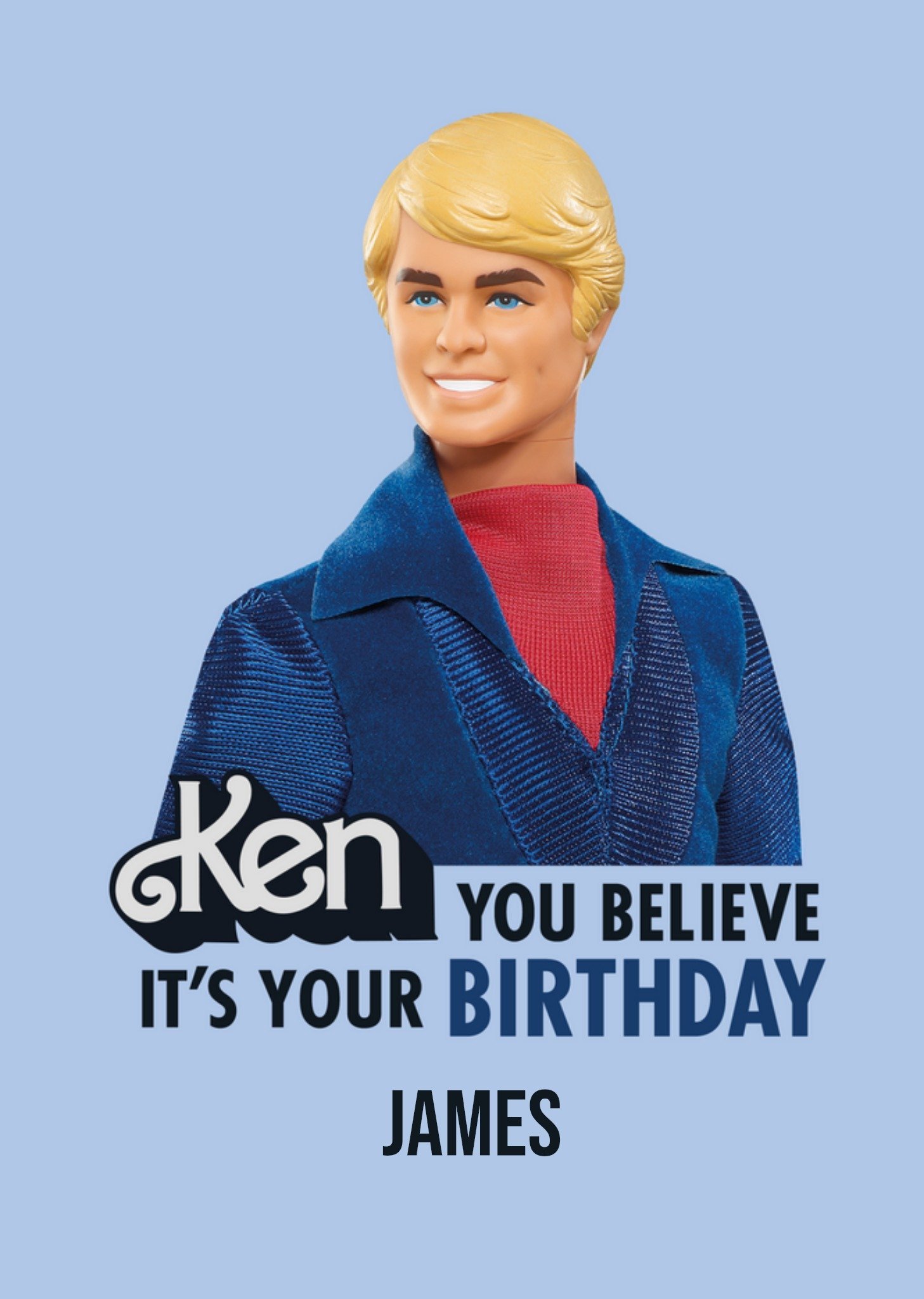 Barbie Ken You Believe It's Your Birthday Card, Large
