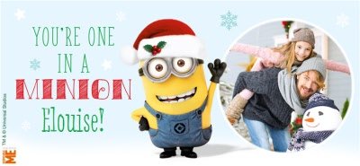 Despicable Me You're One In A Minion Christmas Mug
