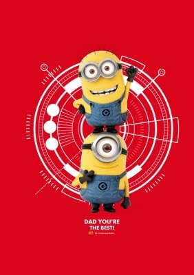 Despicable Me Minions Best Dad Red T-Shirt