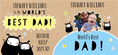 Father's Day World's Best Dad Photo Upload Mug