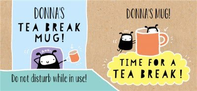 Time For a Tea Break Personalised Mug
