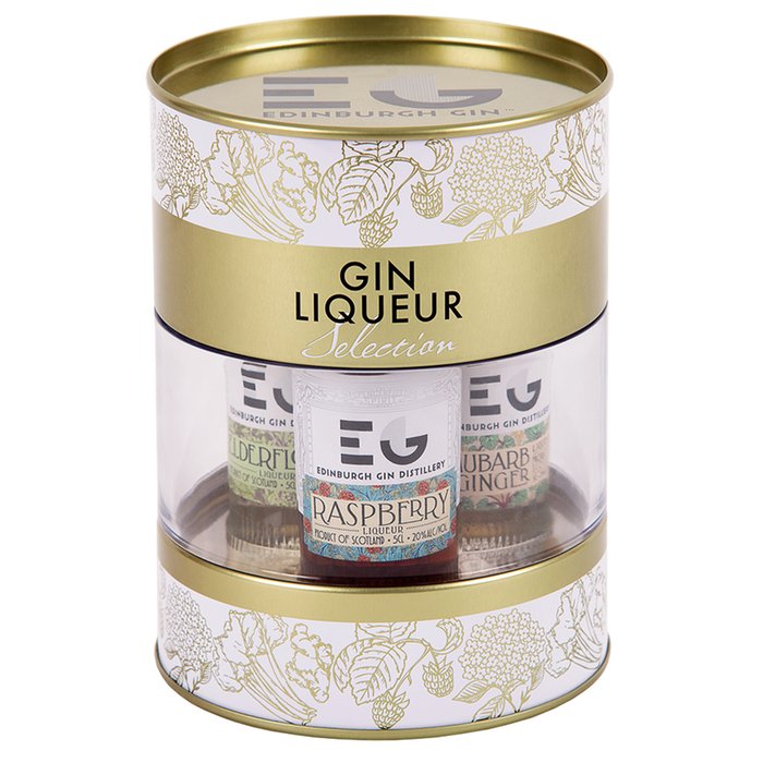 Edinburgh Gin Liqueur Gift Set 3 x5cl