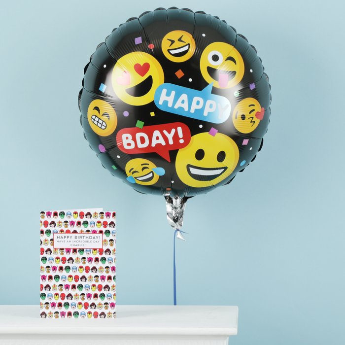 Happy Birthday Emoji Balloon