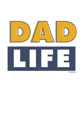 Typographic Modern Dad Life Tshirt