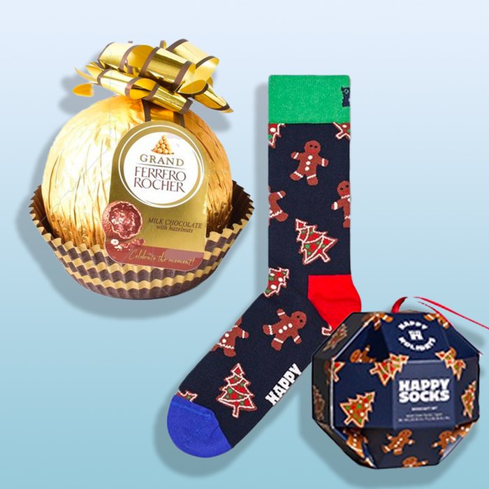 Christmas Bauble Happy Socks & Ferreo Grand Ball Bundle