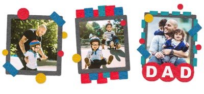 Primary Coloured Blocks Multi-Photo Custom Mug