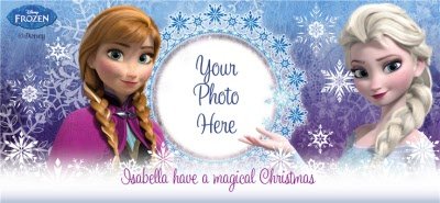 Disney Frozen Elsa and Anna Photo Upload Mug