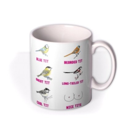 Funny Illustrations Various Birds Absolute Tit Mug