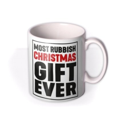 Filthy Sentiments Funny Typographic Christmas Mug