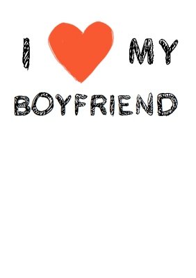 Valentine's Day Heart My Boyfriend T-shirt