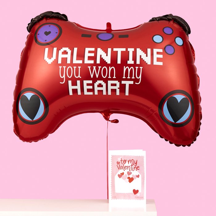 Giant Valentine's Game Controller Balloon