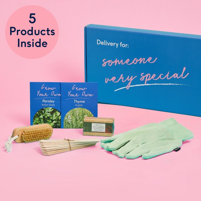 Letterbox Gardener Care Gift Set with Herbs