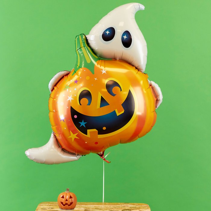 Giant Halloween Ghost & Pumpkin Balloon