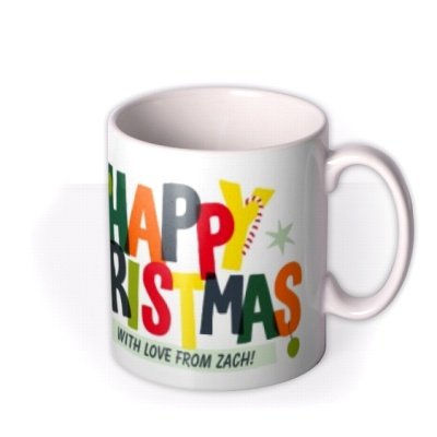Happy Christmas With Love Personalised Photo Upload Mug