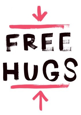 Free Hugs Red Personalised T-shirt