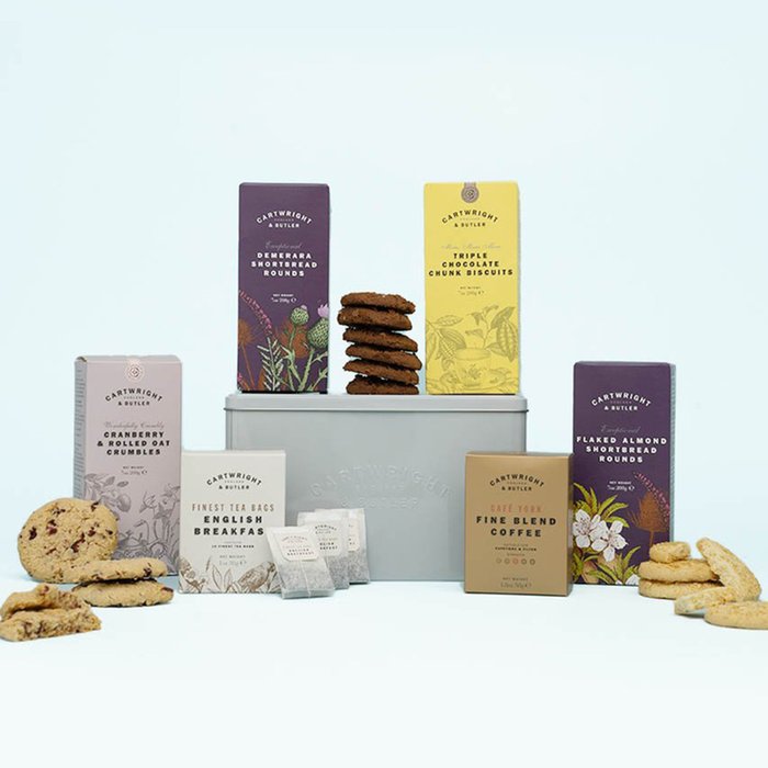 Cartwright & Butler Brew & Biscuits Tin Hamper