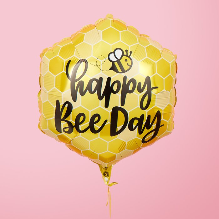 Happy Bee-Day Birthday Balloon