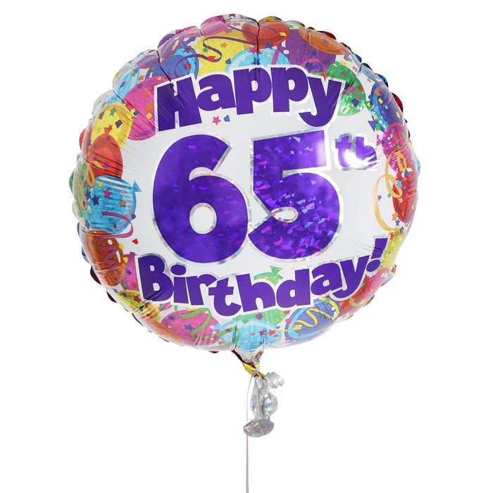 Happy 65th Birthday Balloon