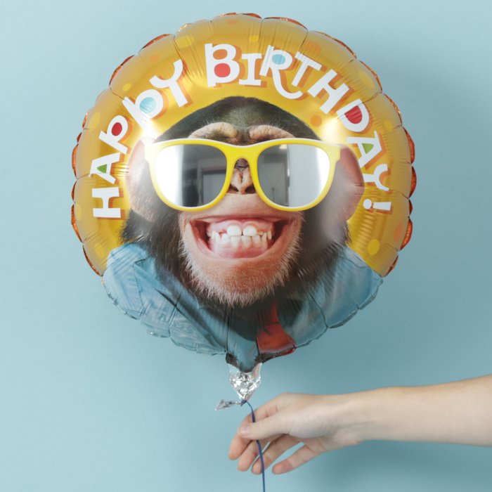 Happy Birthday Monkey Balloon