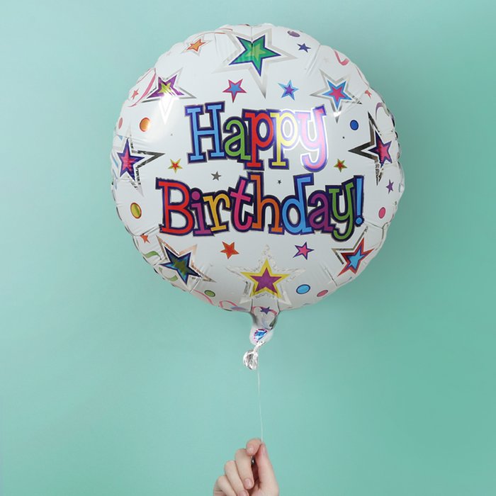 Happy Birthday Stars Balloon