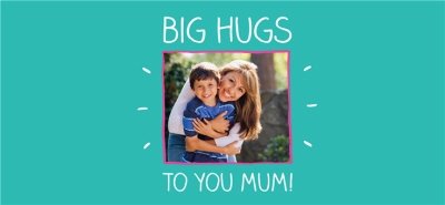 Mother's Day Hugs To You Photo Upload Mug