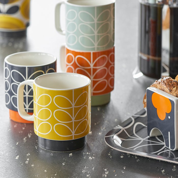 Orla Kiely Stacking Mugs Moonpig