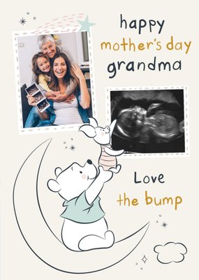 Cute Disney Winnie The Pooh From The Bump Photo Upload Mother's Day Card