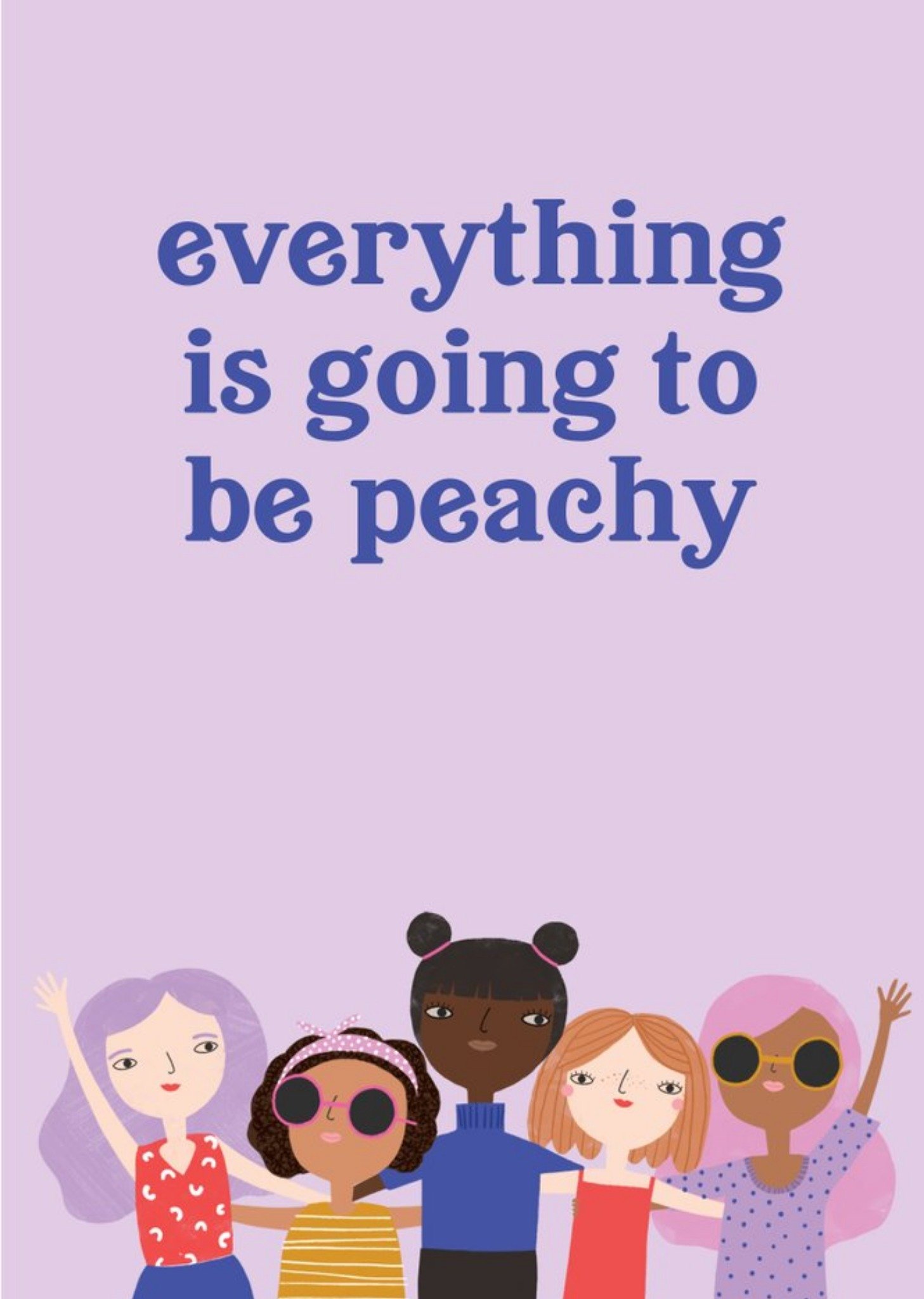 Moonpig Paperlink Choose Joy Peachy Illustrated Character Card Ecard