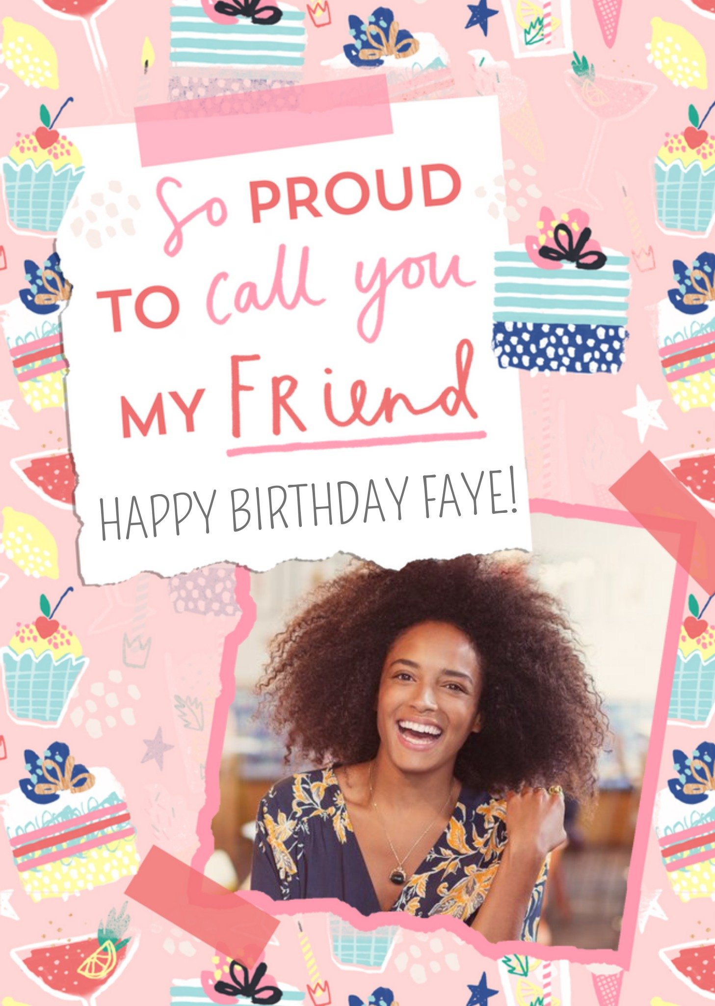 So Proud To Call You My Friend Photo Upload Birthday Card Ecard