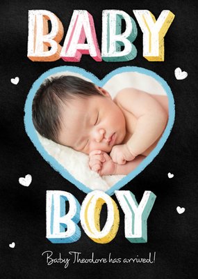 Baby Boy Has A Arrived Birthday Card