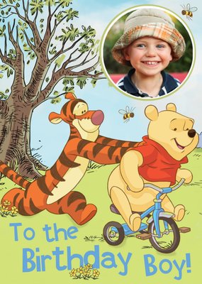 Disney Winnie The Pooh To The Birthday Boy Photo Card