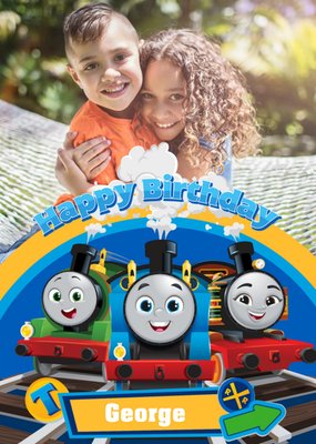 Thomas And Friends Train Photo Upload Birthday Card