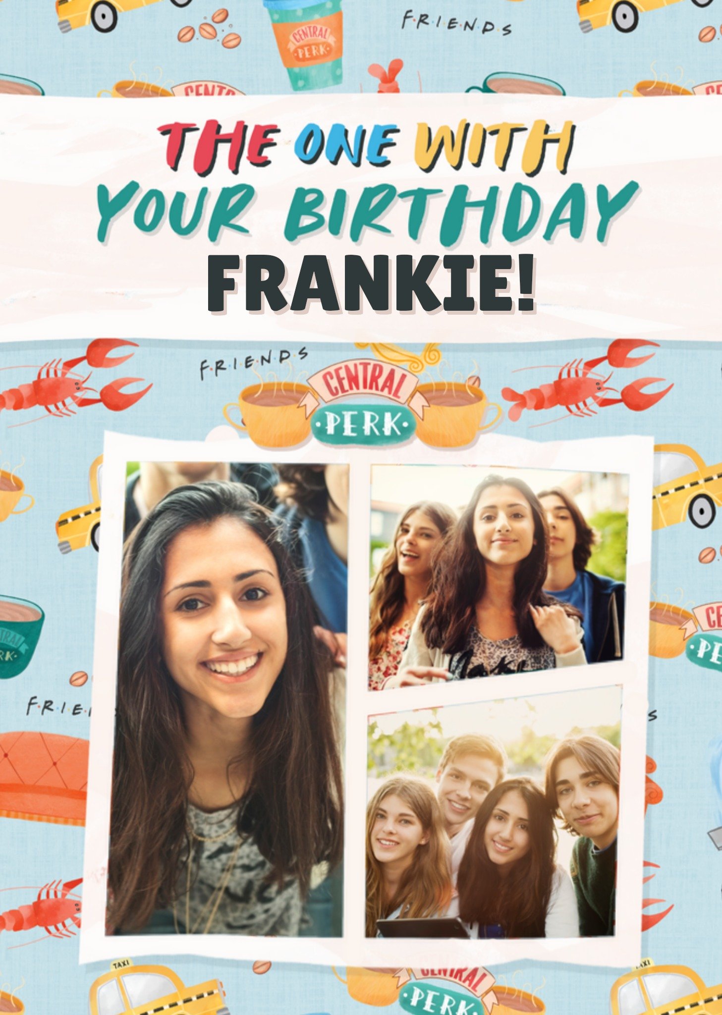 Friends (Tv Show) Friends The One With Your Birthday Photo Upload Card, Large