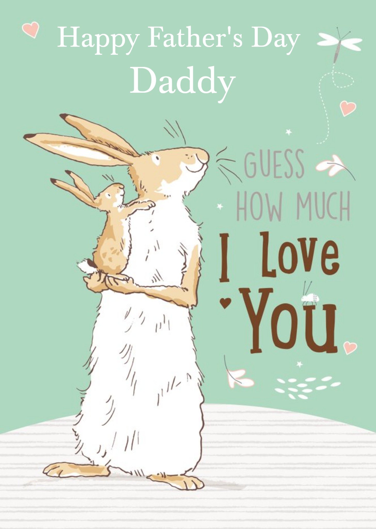 Guess How Much I Love You Danilo Ghmily Happy Father's Day Daddy Card, Large