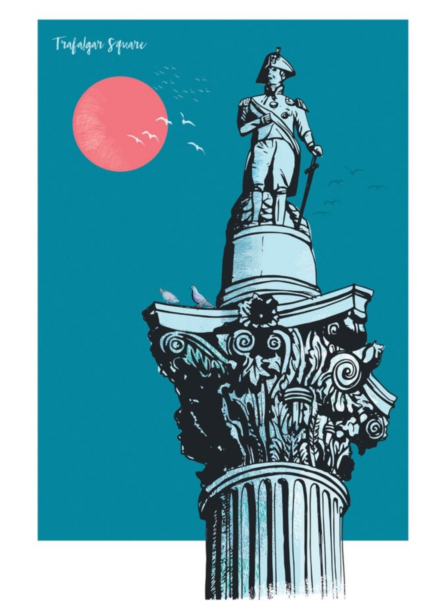 Moonpig London Landmark Trafalgar Square Birthday Card, Large