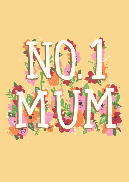 No1 Mum Floral Card