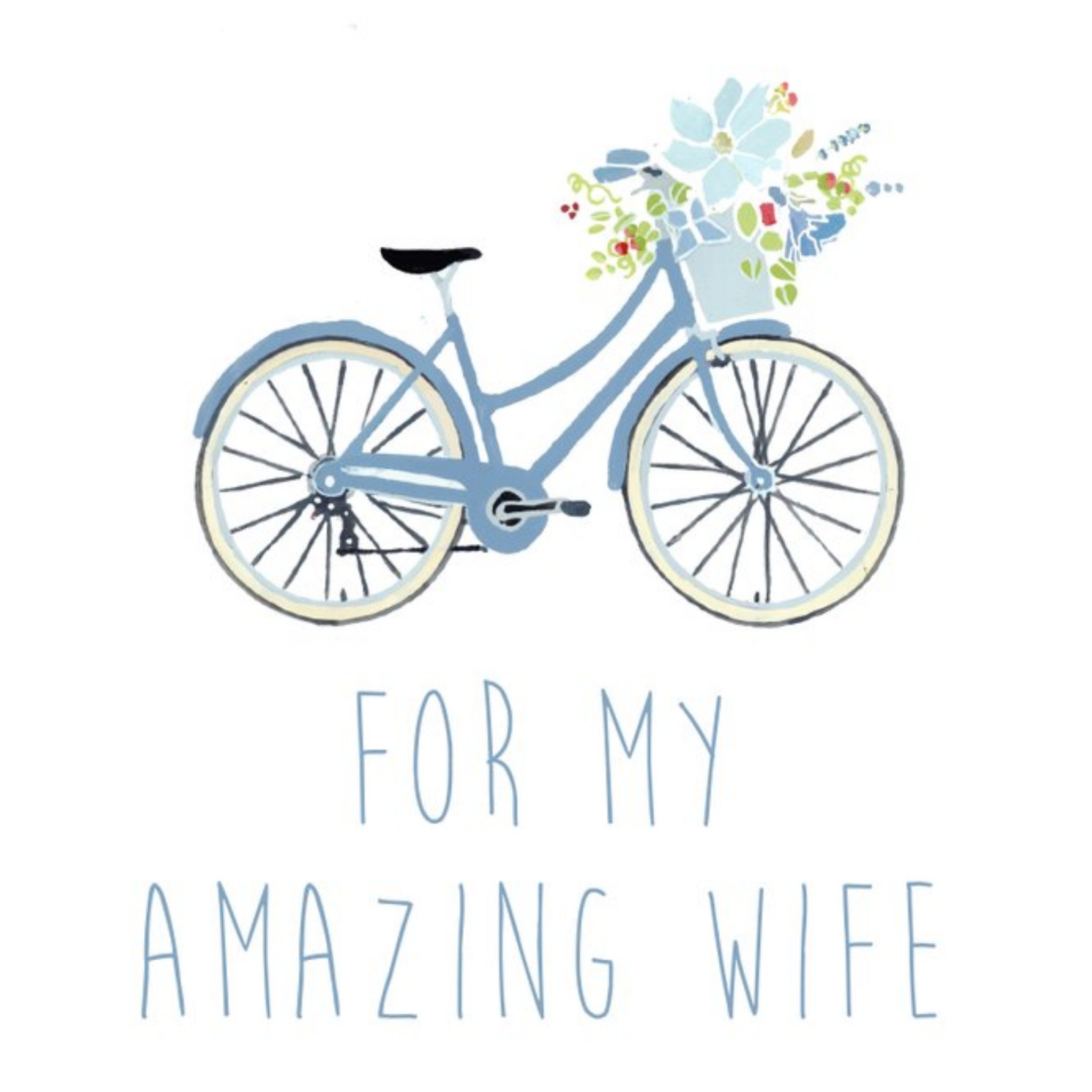 Moonpig For My Amazing Wife Bike Illustration Card, Large