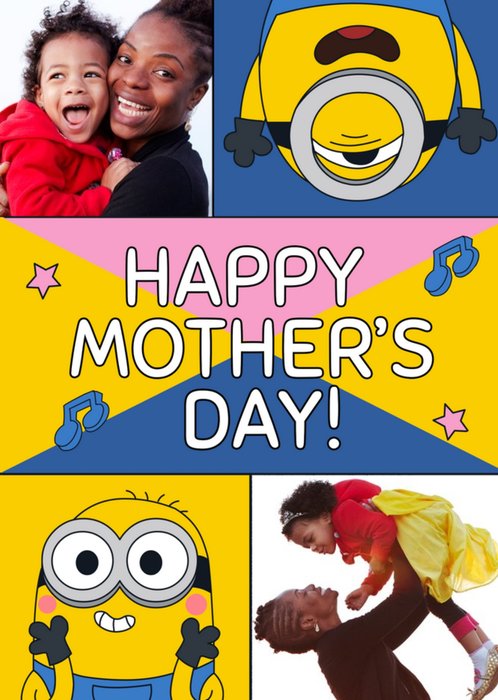 Despicable Photo Upload Mother's Day Card