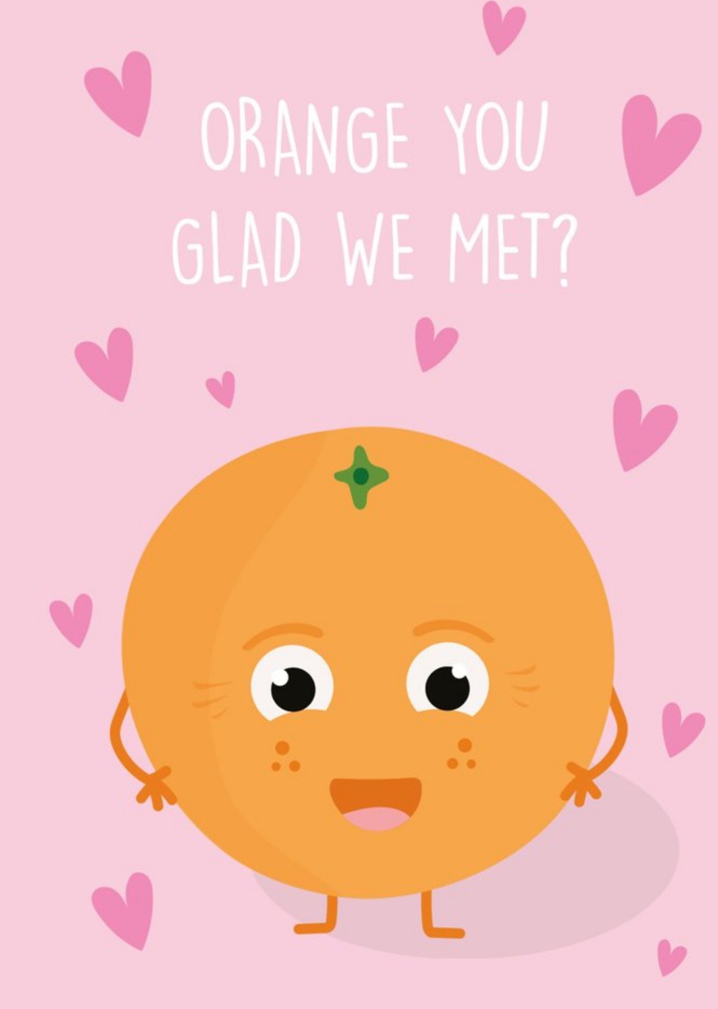 Rumble Cards Orange You Glad We Met Valentines Day Card Ecard